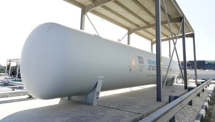 A hydrogen storage tank.