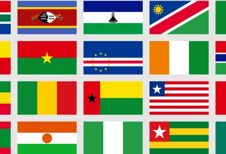 Flags of Southern and Western Africa