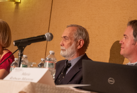 Nathalia Holt, Nicholas Ryenolds, Calder Walton, and Maria Robson-Morrow speak on a panel “Pulling Back the Secret Curtain: Historical Perspectives.”