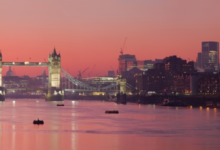 London Skyline and the Thames